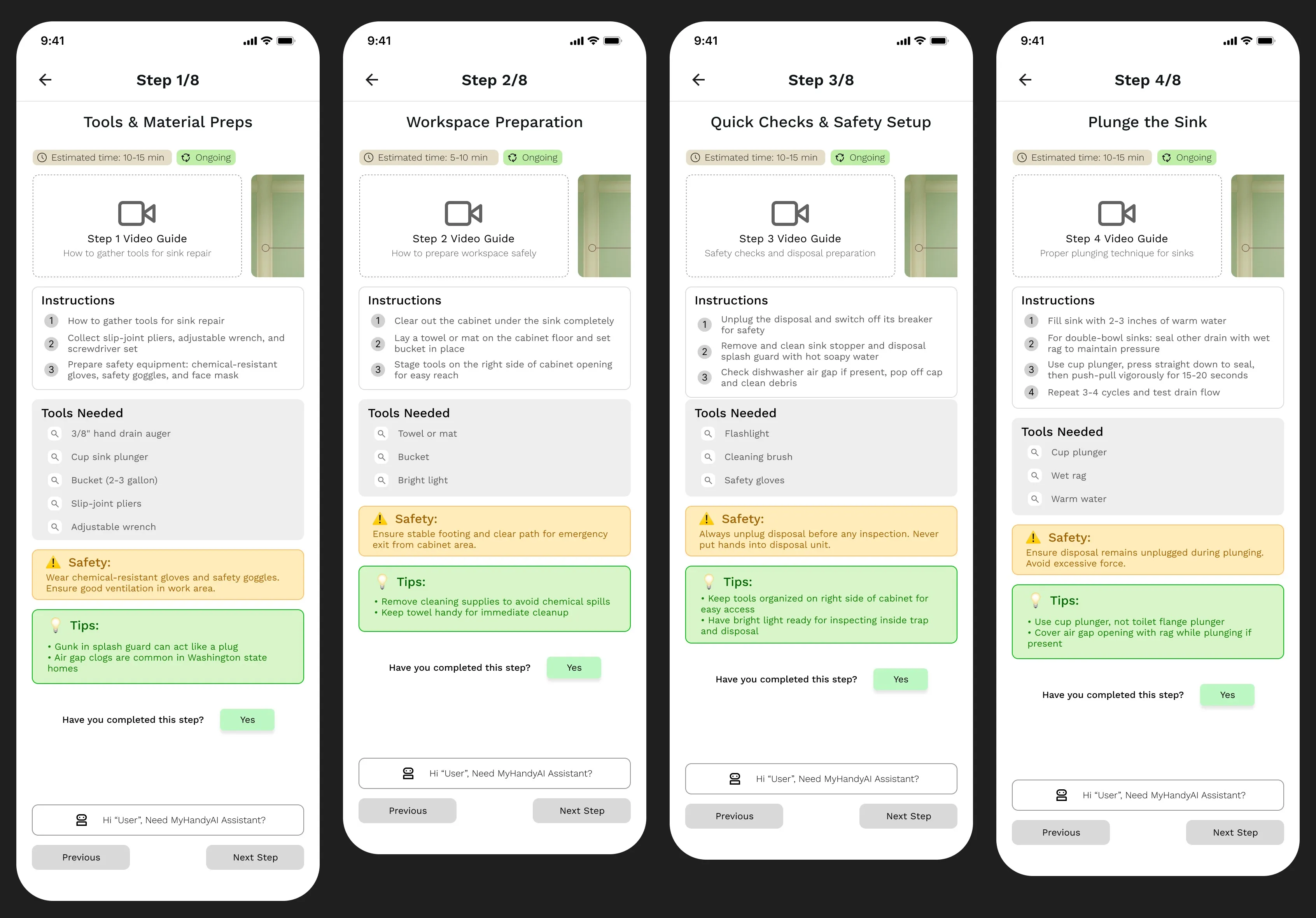 Mid Fidelity Wireframes